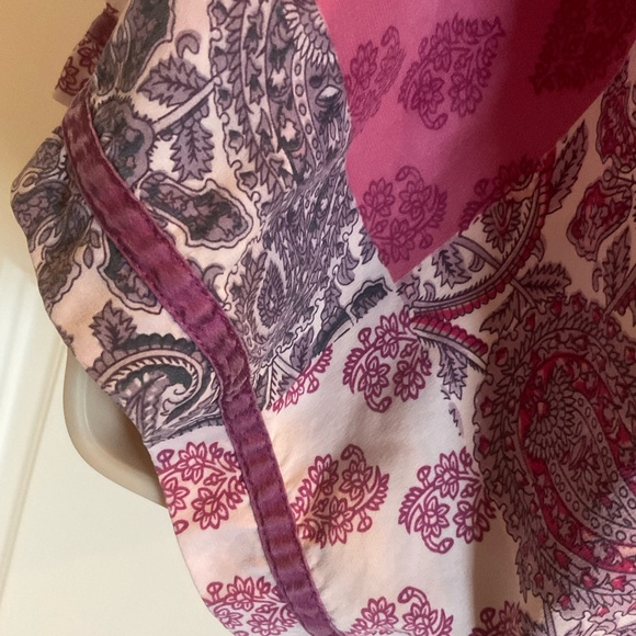 GAP Body Women's Size SP Purple and Pink Paisley 100% Silk Lingerie Set - Picture 5 of 16